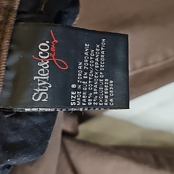 EUC Jeans Style & Co. Excellent condition Brown Size 8 - Picture 5 of 7